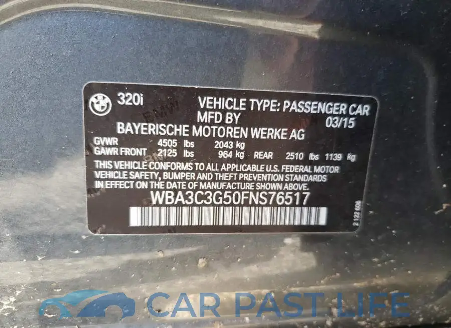 WBA3C3G50FNS76517# 12
