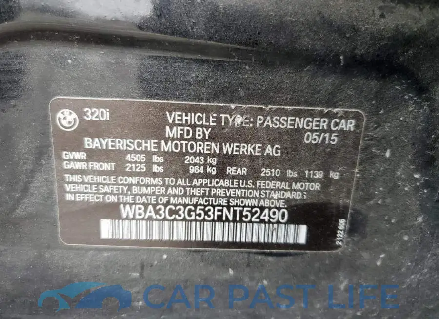 WBA3C3G53FNT52490# 12