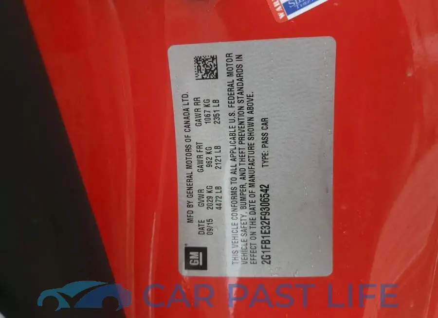 2G1FB1E32F9306542# 12