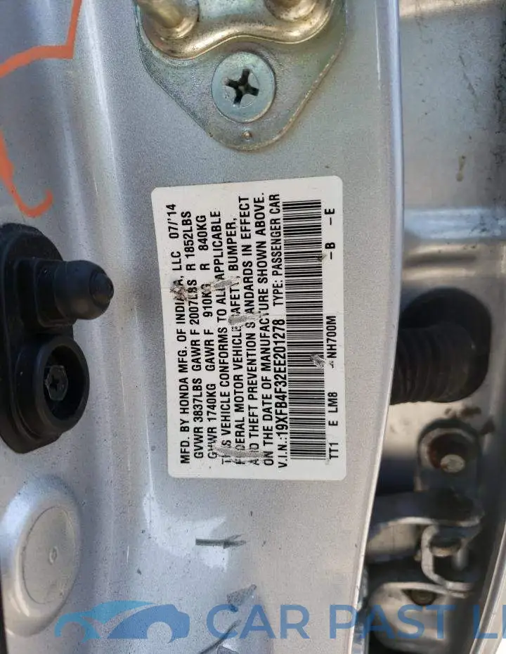 19XFB4F32EE201278# 13
