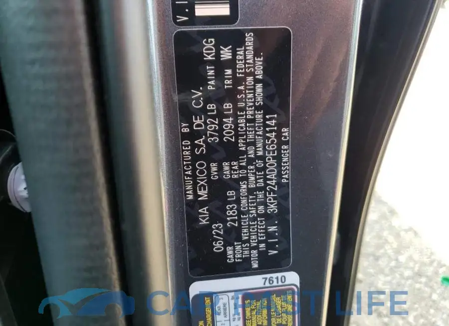 3KPF24AD0PE654141# 12