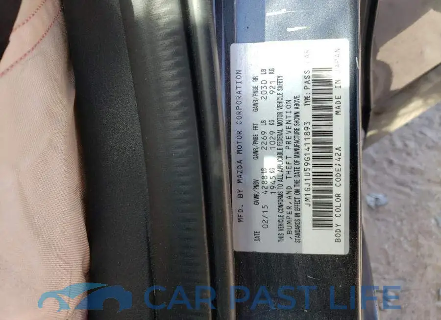 JM1GJ1U59G1411893# 12