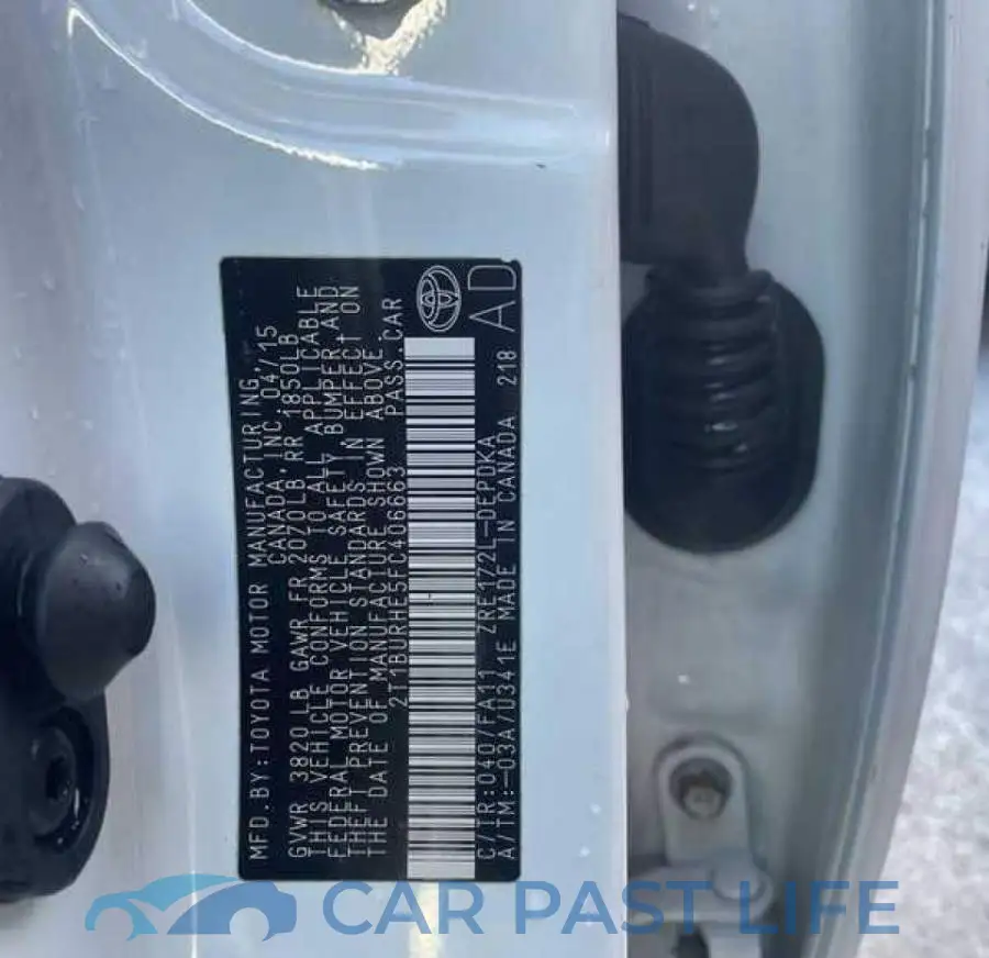 2T1BURHE5FC406663# 10