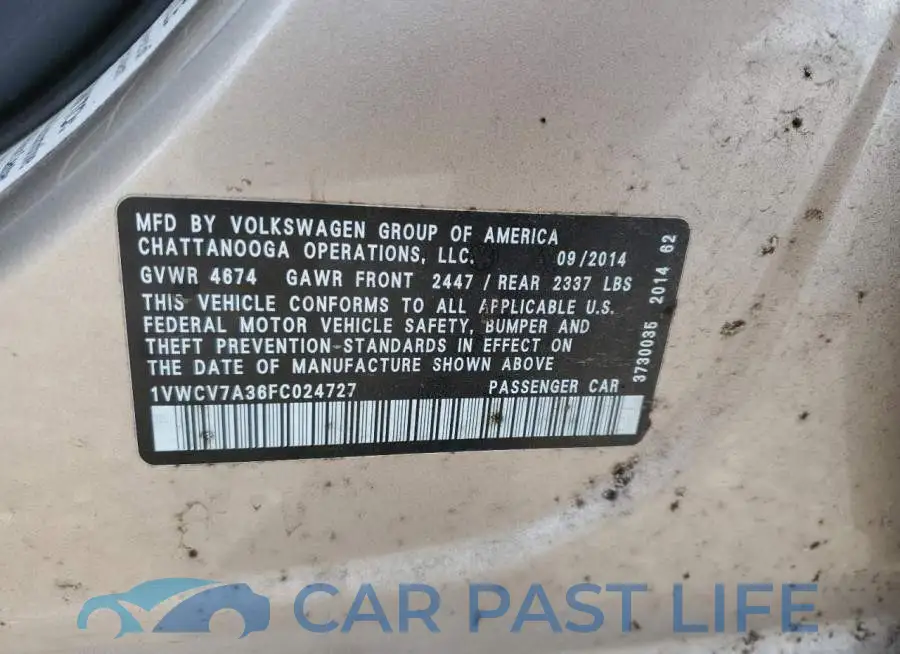 1VWCV7A36FC024727# 12