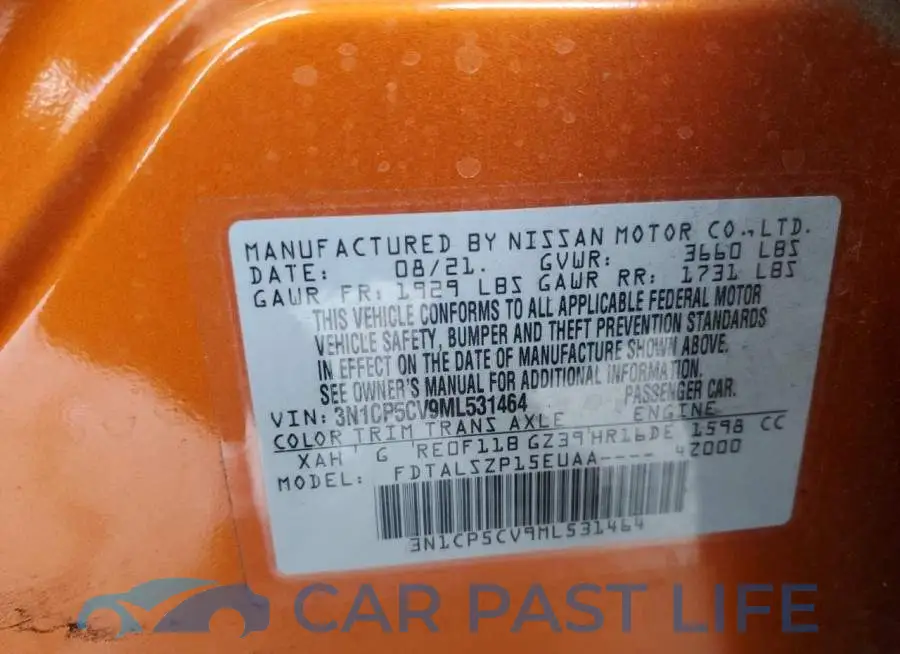 3N1CP5CV9ML531464# 12
