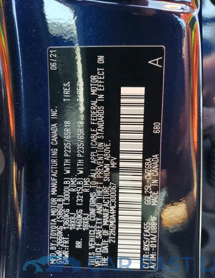 2T2HZMDA4MC300067# 13