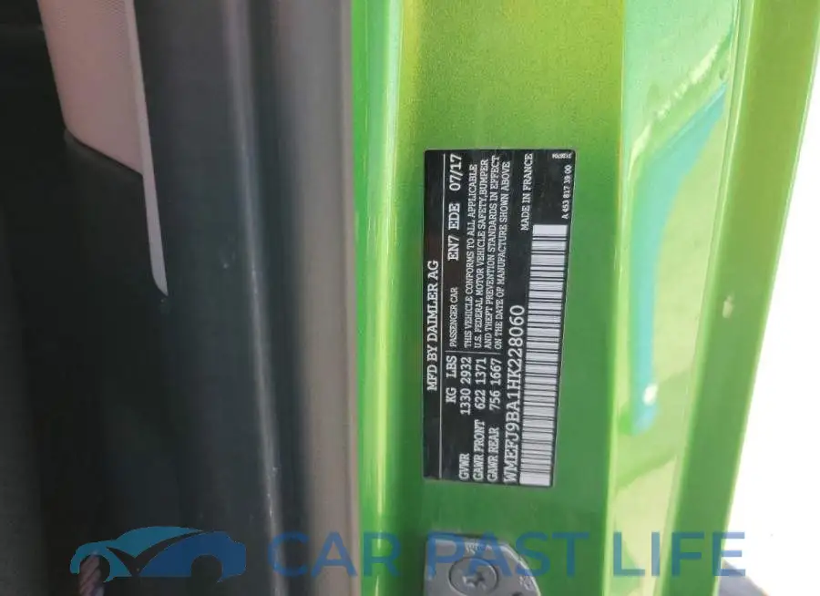 WMEFJ9BA1HK228060# 12