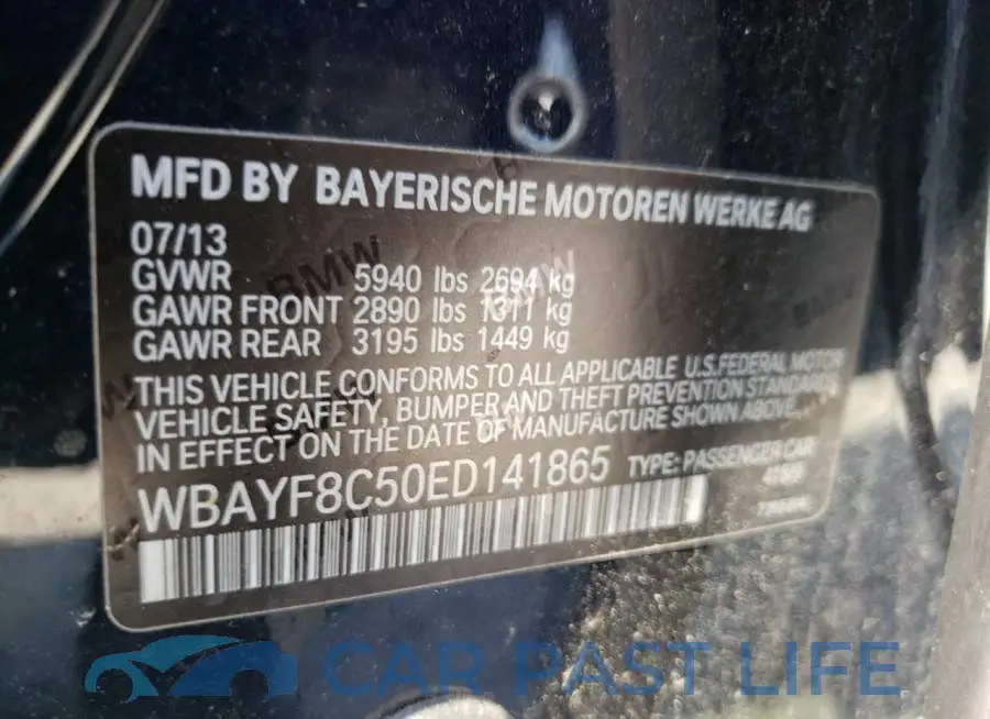 WBAYF8C50ED141865# 13