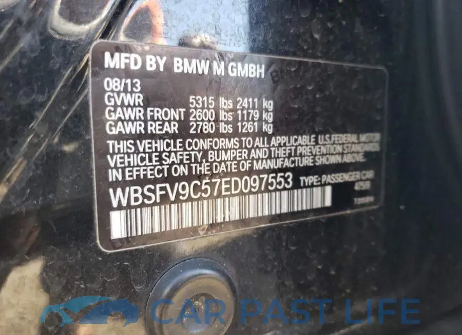 WBSFV9C57ED097553# 12