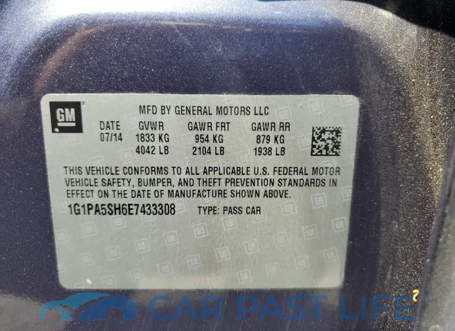 1G1PA5SH6E7433308# 13