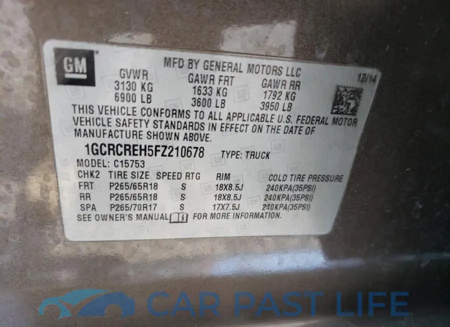 1GCRCREH5FZ210678# 12