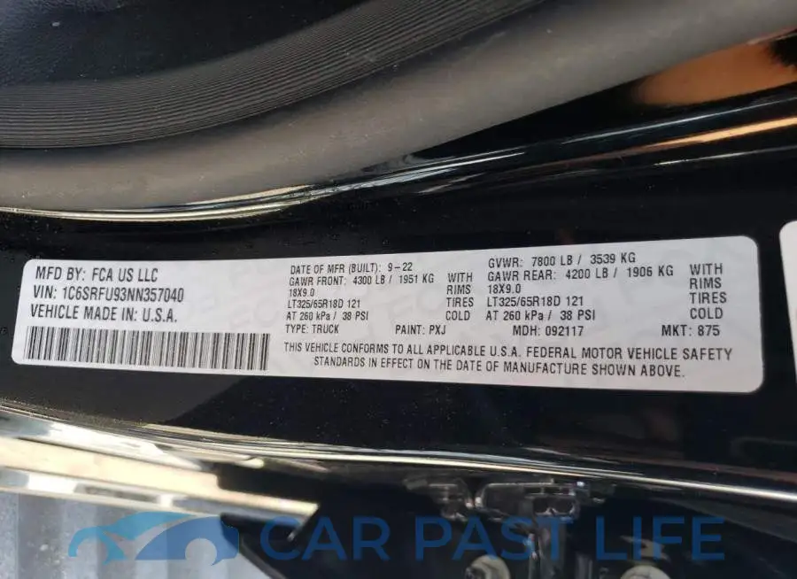 1C6SRFU93NN357040# 13