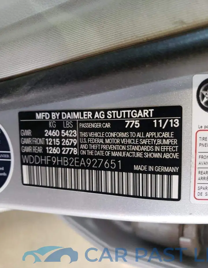 WDDHF9HB2EA927651# 12