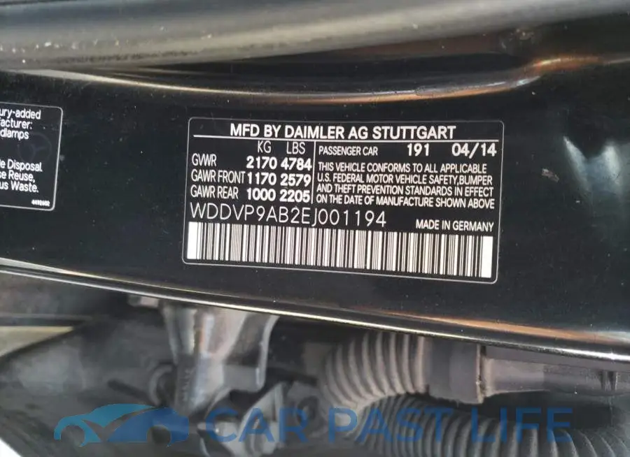 WDDVP9AB2EJ001194# 13