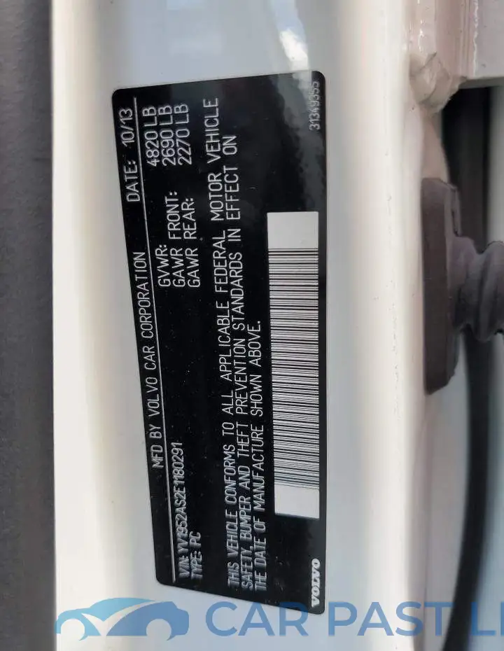 YV1952AS2E1180291# 12