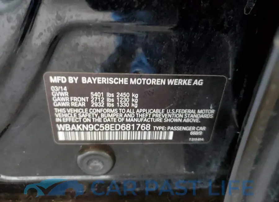 WBAKN9C58ED681768# 12
