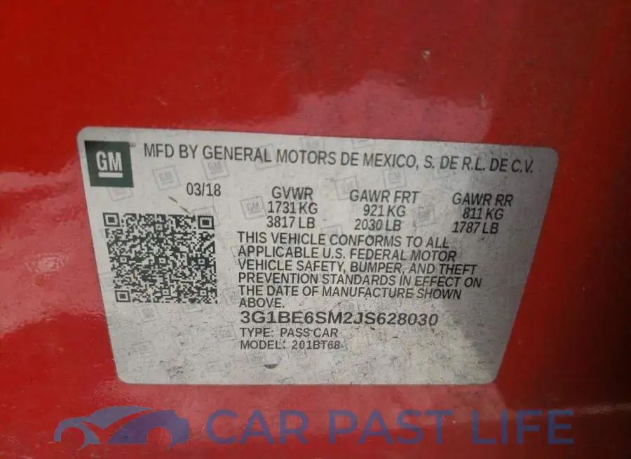 3G1BE6SM2JS628030# 12
