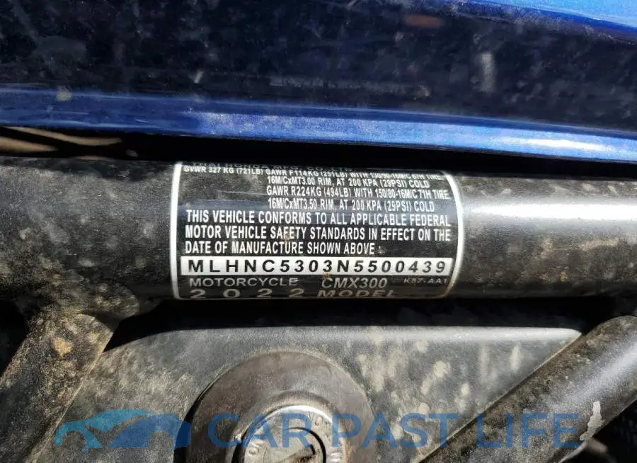 MLHNC5303N5500439# 12