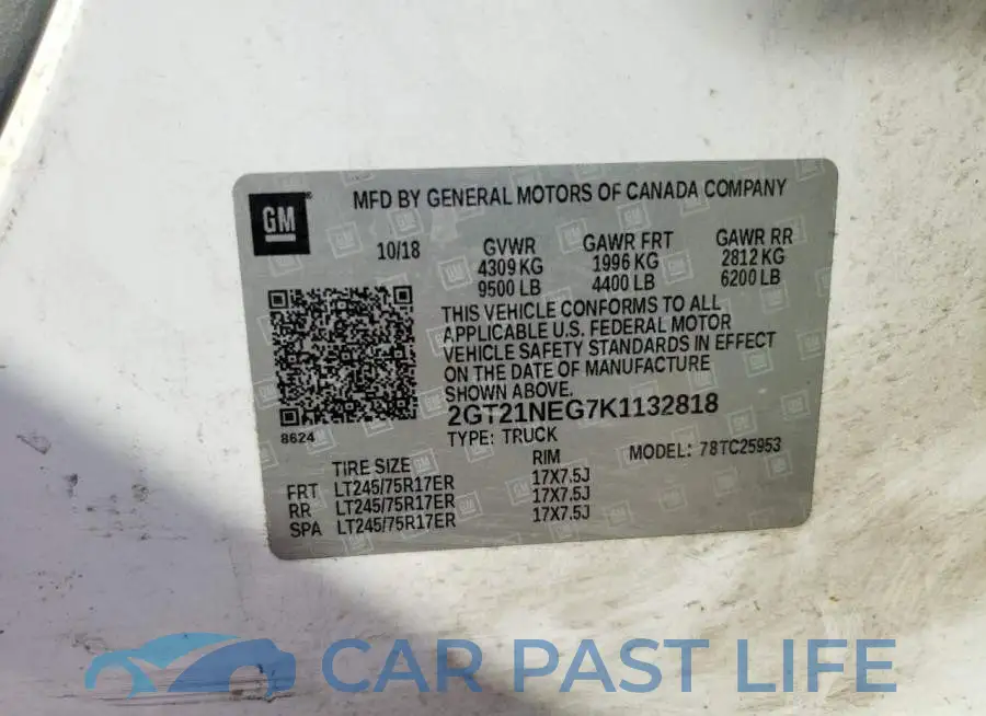 2GT21NEG7K1132818# 12