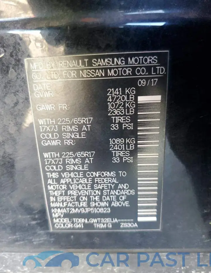 KNMAT2MV9JP510823# 12