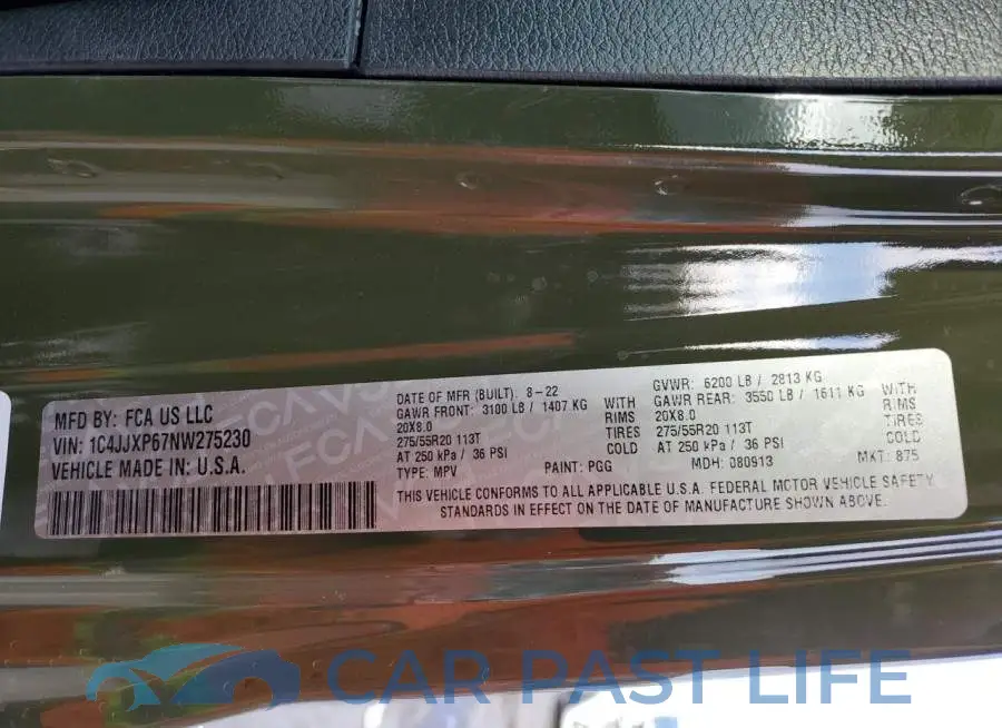 1C4JJXP67NW275230# 13