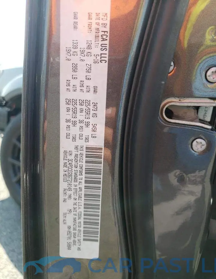3C4PDCEG9GT210149# 13