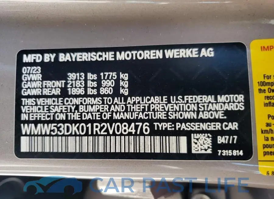 WMW53DK01R2V08476# 12