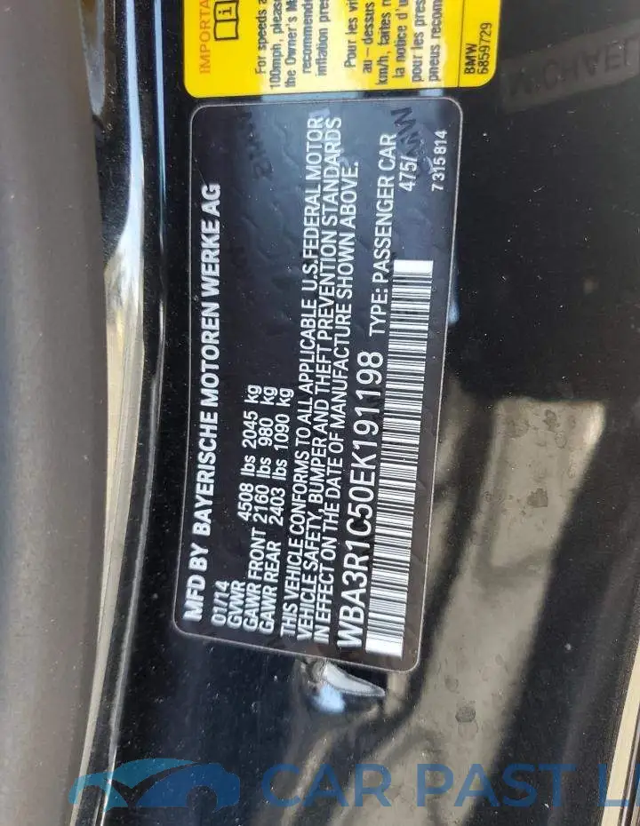WBA3R1C50EK191198# 13