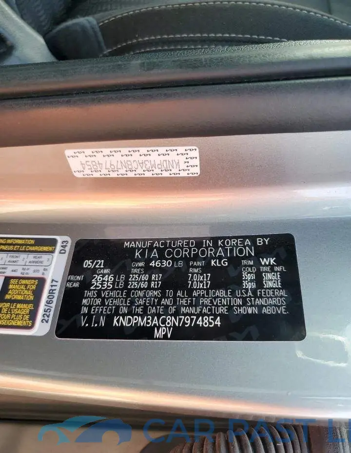KNDPM3AC8N7974854# 12