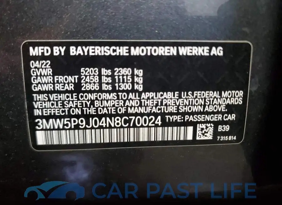 3MW5P9J04N8C70024# 12