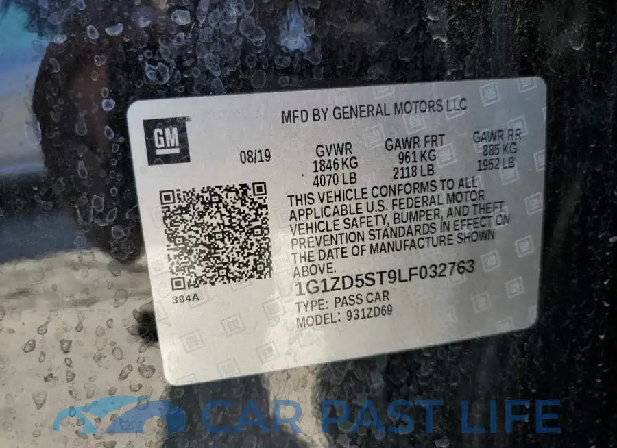 1G1ZD5ST9LF032763# 12