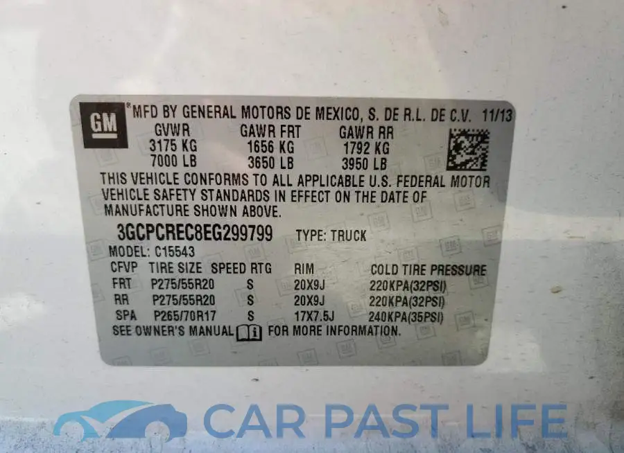 3GCPCREC8EG299799# 12