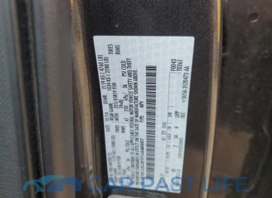 1FMCU0J91FUA48957# 13