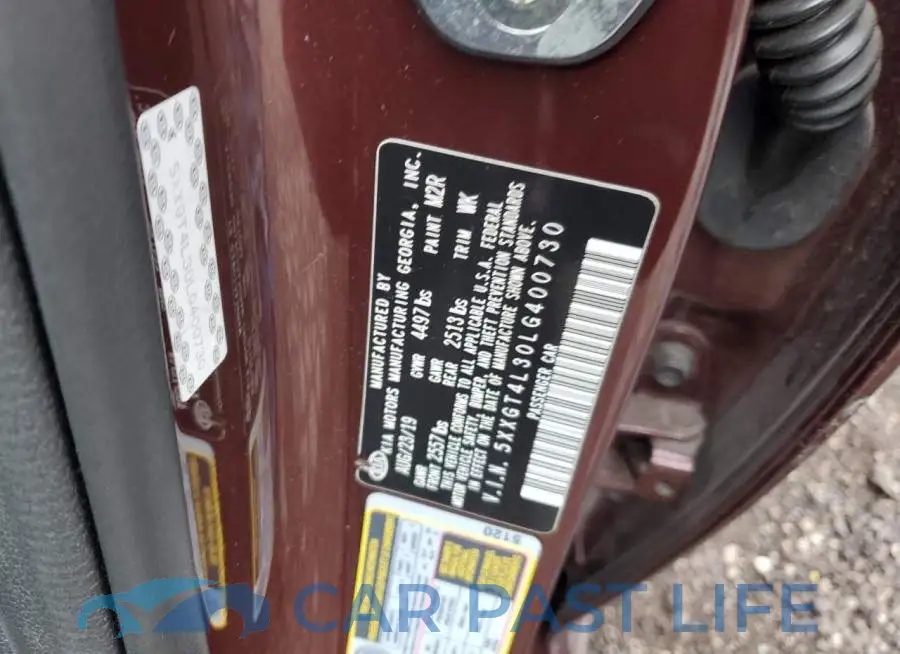 5XXGT4L30LG400730# 13