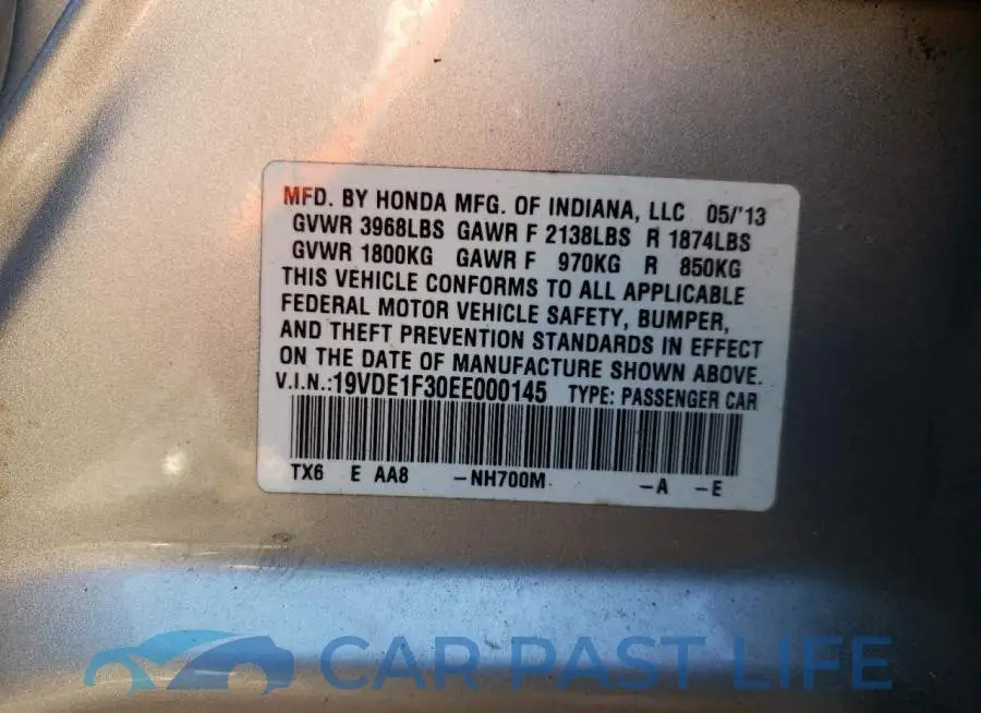 19VDE1F30EE000145# 10