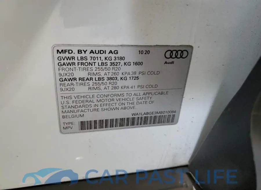 WA1LABGE3MB010064# 13