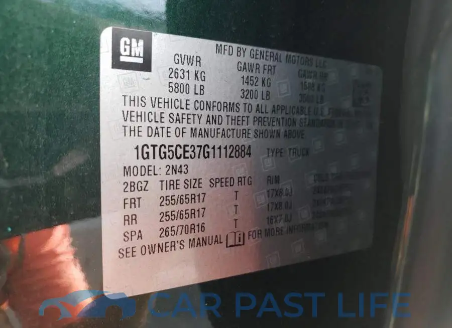 1GTG5CE37G1112884# 13