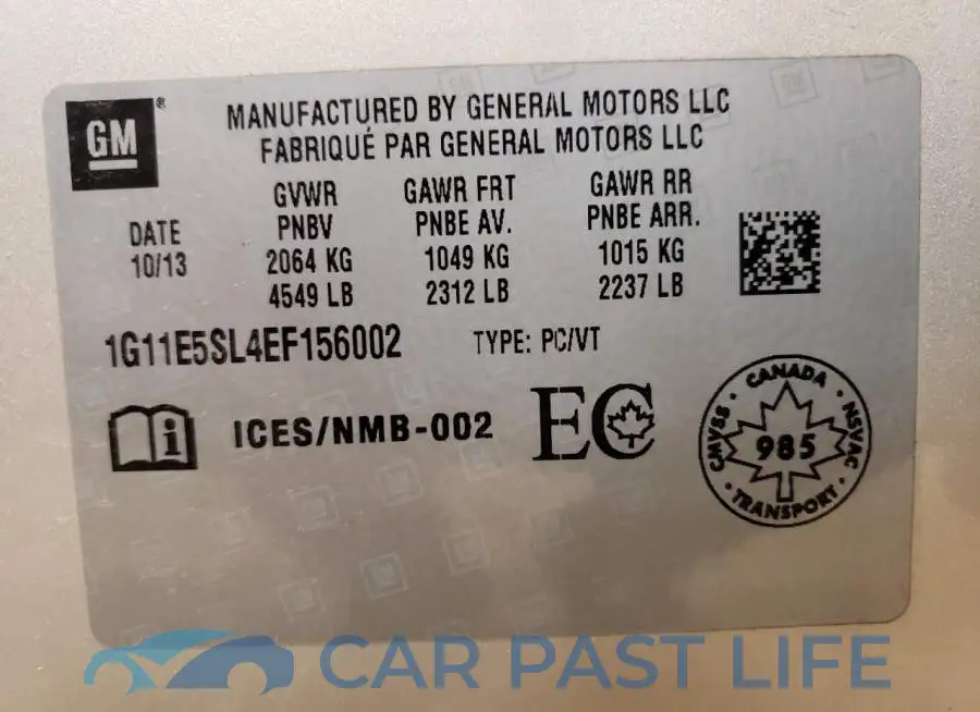 1G11E5SL4EF156002# 12