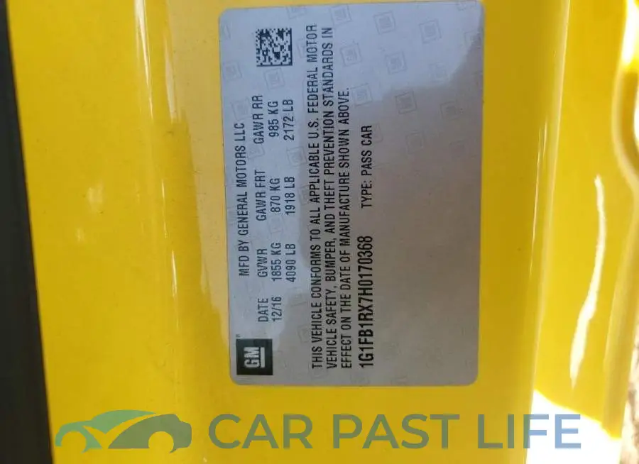 1G1FB1RX7H0170368# 12