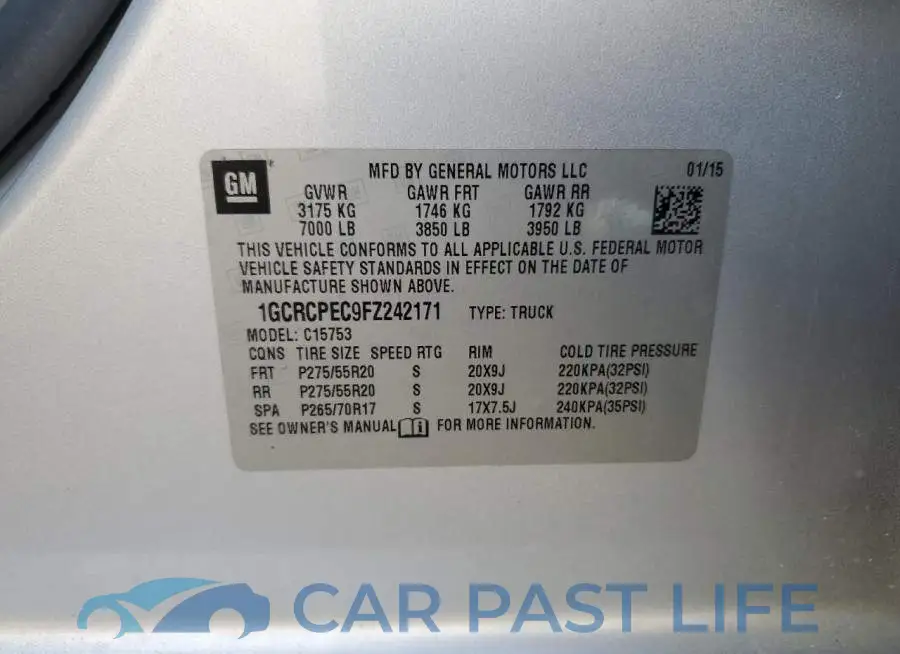 1GCRCPEC9FZ242171# 12