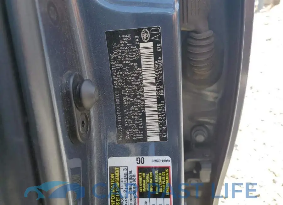 2T1BURHE6GC526246# 12