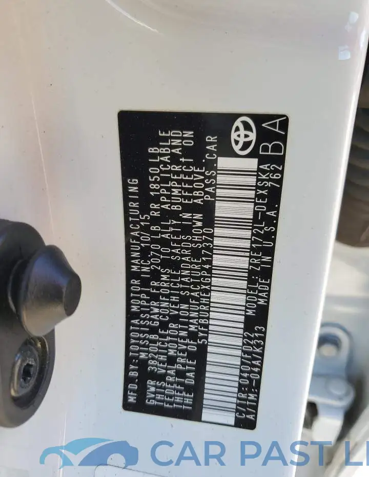 5YFBURHEXGP417370# 12