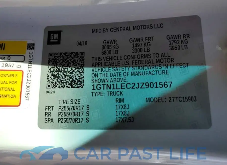 1GTN1LEC2JZ901567# 12
