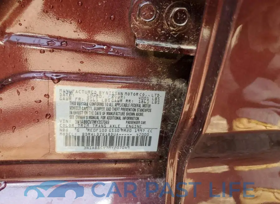 3N1AB8CV7MY207049# 12