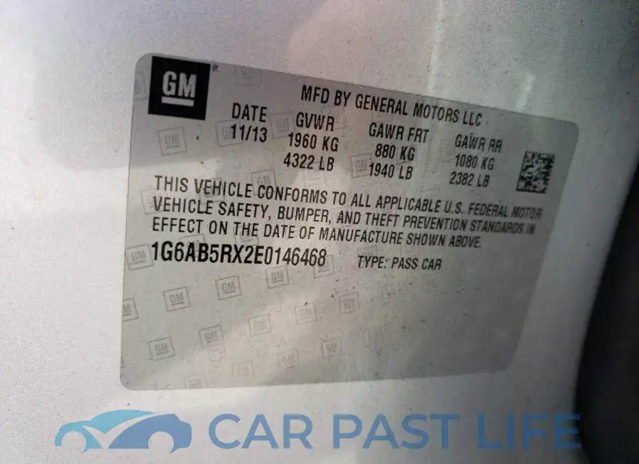 1G6AB5RX2E0146468# 12