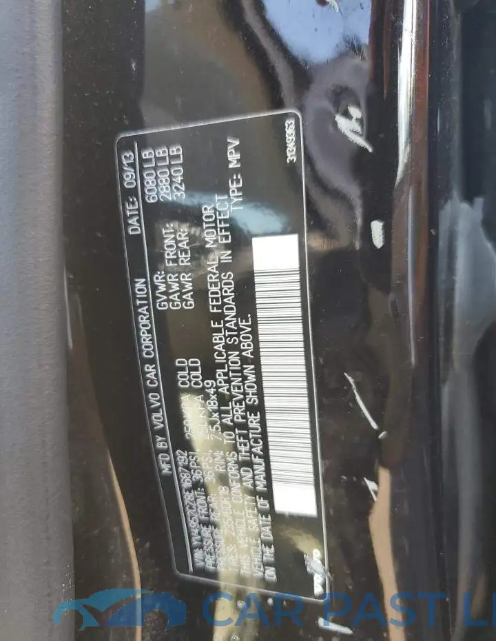 YV4952CZ8E1687192# 12