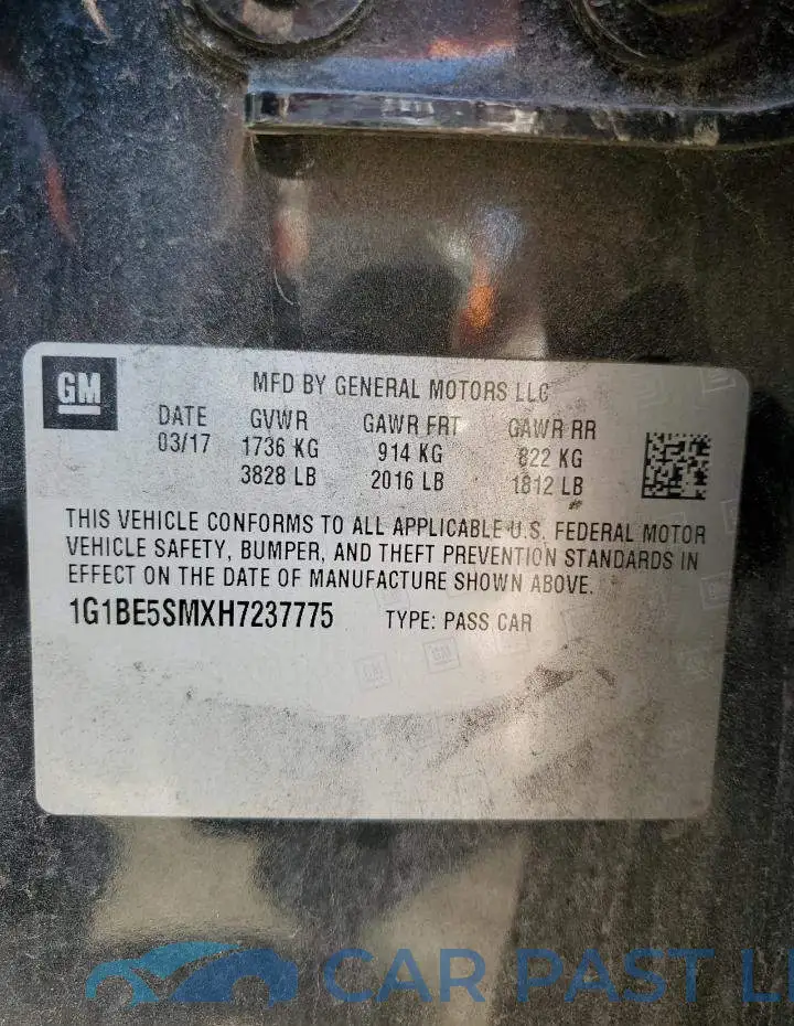 1G1BE5SMXH7237775# 12