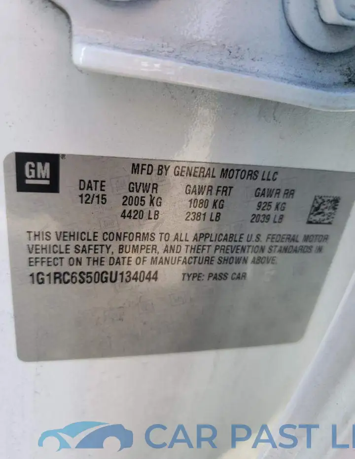 1G1RC6S50GU134044# 13