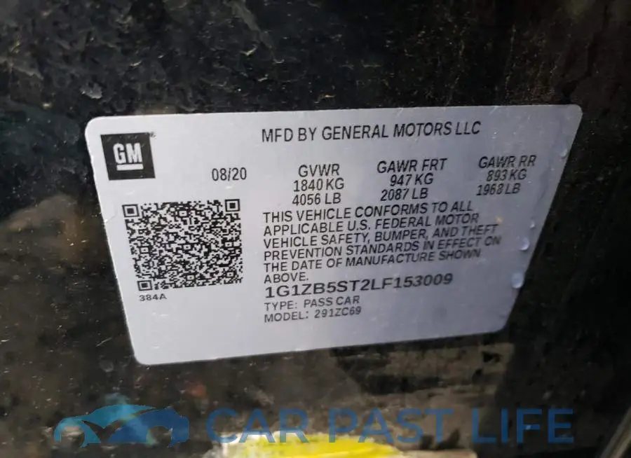 1G1ZB5ST2LF153009# 12