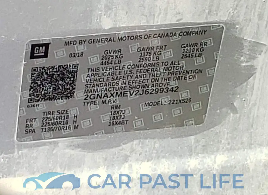 2GNAXMEV2J6299342# 13